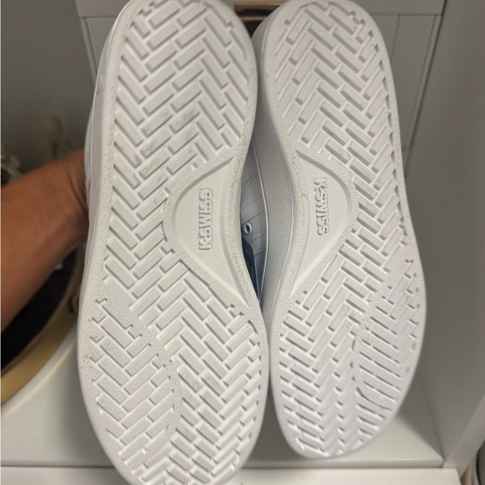 K-Swiss White Athletic Shoes - Picture 5 of 5